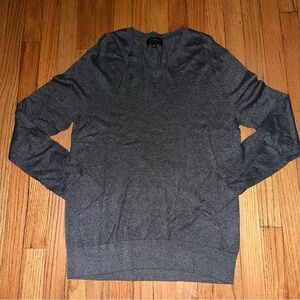 Banana Republic Charcoal V-Neck Sweater